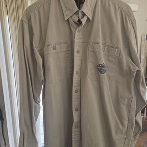 Harley Davidson Embroidery 2 Pocket Button Down (K222)